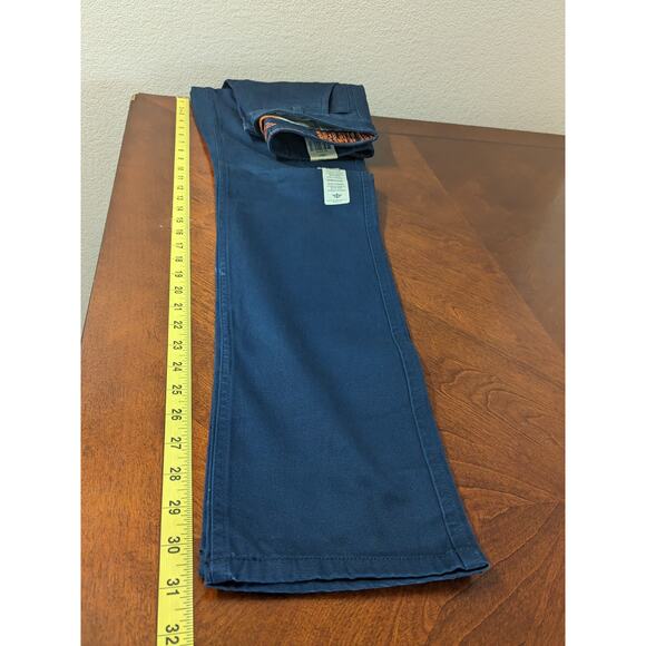 Dockers Alpha Khaki Pants W28 L32 Navy Slim Tapered Fit‎ The Broken In Low Rise - Picture 10 of 13
